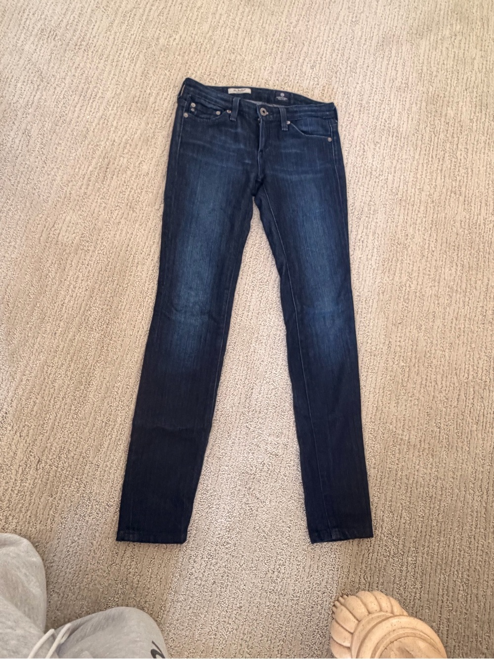 Ag Adriano Goldschmied Dark Indigo Skinny Jeans